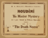 Houdini In The Master Mystery A Super-serial In Fifteen Episodes. Clip Art