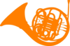 Horn Orange Big Clip Art