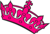 Pink Tilted Tiara Clip Art