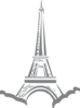 Eiffel Stencil Clip Art