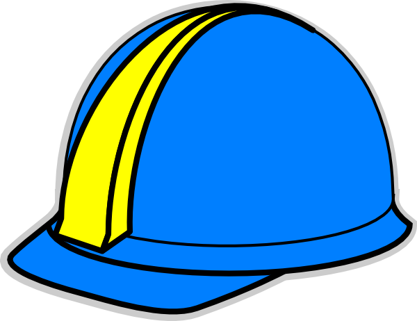 Blue Hard Hat Clip Art at Clker.com - vector clip art online, royalty