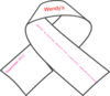 Breast Cancer Ribbon B&w Clip Art