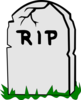 Green Grass Tombstone Clip Art