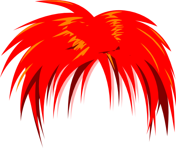 Anime Hair Red Clip Art at Clker.com - vector clip art online, royalty