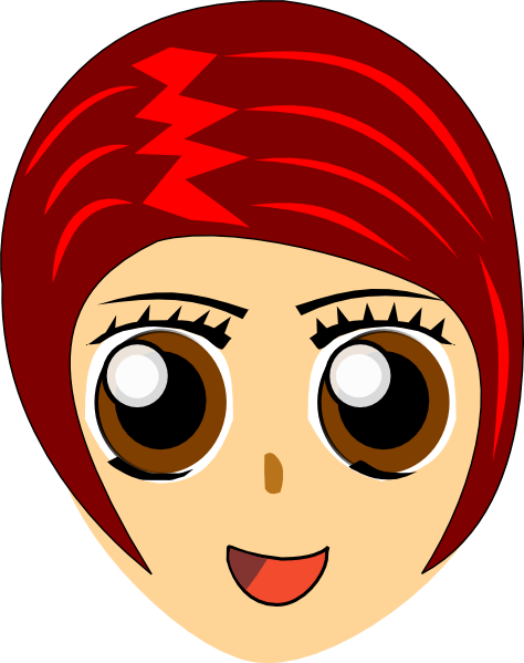 Red Hair Girl Clip Art at Clker.com - vector clip art online, royalty