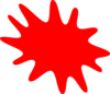 Red Paint Splatter Clip Art