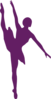 Ballet Medium Purple Clip Art