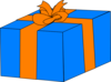 Blue Gift Box2 Clip Art