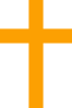 Orange Cross Clip Art