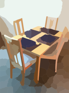 Dining Table Home Clip Art