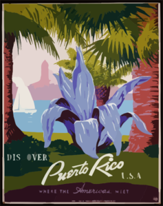 Discover Puerto Rico U.s.a. Where The Americas Meet. Clip Art