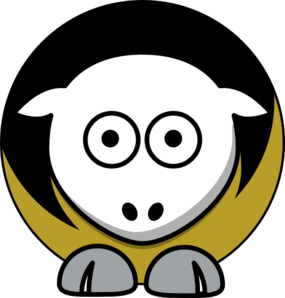 Sheep - Purdue Boilermakers - Team Colors - College Football Clip Art