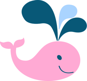 Pink Whale Clip Art