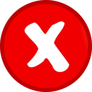 small red x clip art