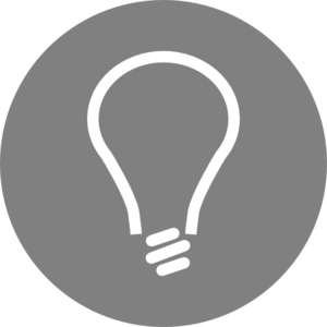 Light Bulb Icon Clip Art