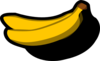 Banana Right 2 Clip Art