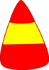 Red/yellow/red Candy Corn  Clip Art