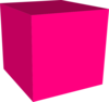 Pink Cube Clip Art
