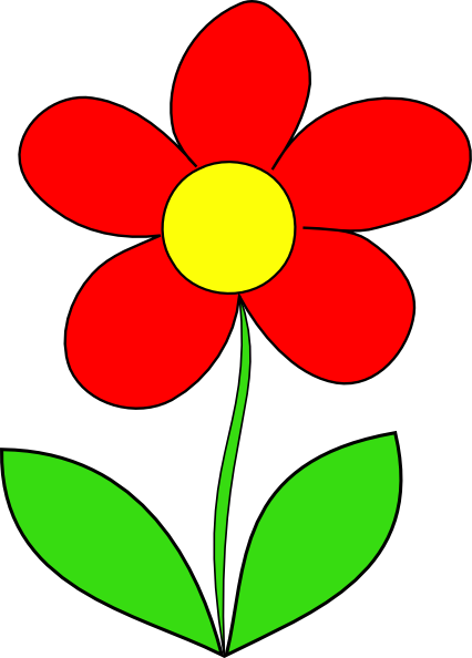 Red Flower Clip Art at Clker.com - vector clip art online, royalty free