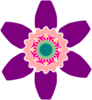 Geometric Flower Clip Art