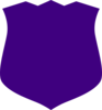 Purple Shield  Clip Art