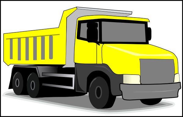 Yellow Dump Truck Clip Art at Clker com vector clip art 