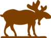 Big Brown Moose Clip Art