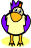 Purple Chick Clip Art