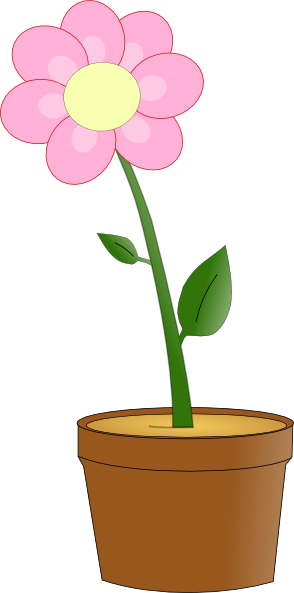 Pink Flower In Pot Clip Art at Clker.com - vector clip art online