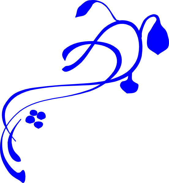 Download Hanging Vine Royal Blue Clip Art at Clker.com - vector ...