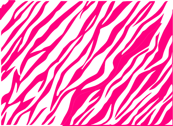 Pink And White Zebra Print Background Clip Art at Clker 