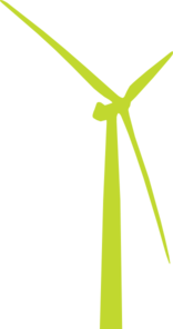Green Wind Turbine Clip Art