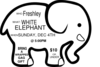 White Elephant Game Invite Sample Clip Art