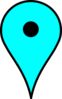 Google Maps Teal Pin Without Shadow Clip Art
