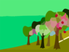 Mlp Hill Apple Trees Background Clip Art