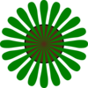Green Flower Shape Clip Art
