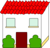House With Black Outline Clip Art