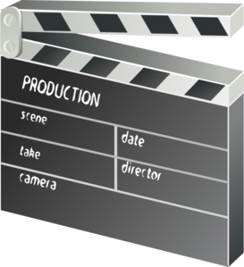 Movie Clapper Board Clip Art