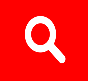 Search Icon Red Clip Art