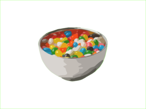 Jelly Bean Bowl Clip Art