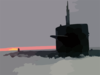 The Los Angeles-class Fast Attack Submarine Uss Honolulu (ssn 718) Sits Surfaced 280 Miles From The North Pole At Sunset. Clip Art
