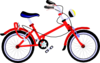 Red Bicycle Clip Art