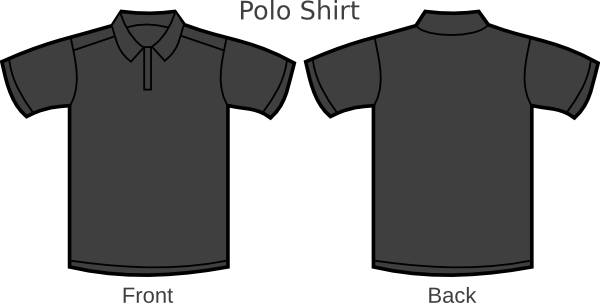 Gray Poloshirt Clip Art at Clker com vector clip art 