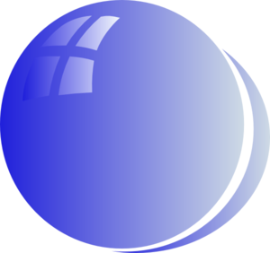 Lite Blue Bubble Circle Clip Art