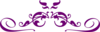 Purple Flower Swirl Clip Art