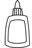 Blank Glue Bottle Clip Art