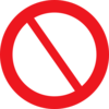Empty Prohibited Sign Clip Art