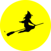 Witch Flying Clip Art