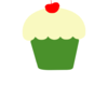 Green Cupcake Clip Art