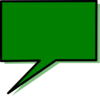 Green Speech Bubble Clip Art